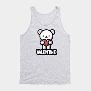 cute valentine bear Tank Top